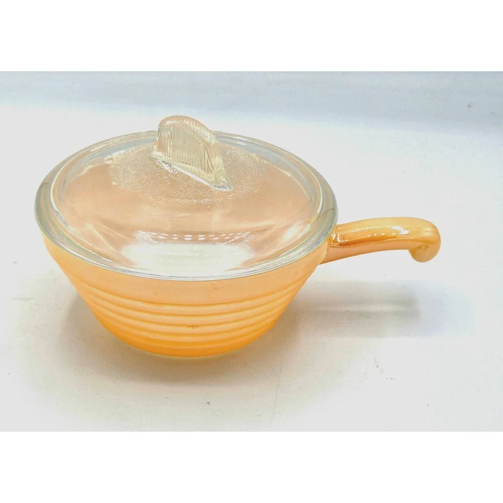 VINTAGE Fire-King Peach Luster Lot (3 Pieces)‎